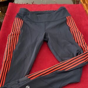 lululemon athletica size ex small Leggings - Navy and Red